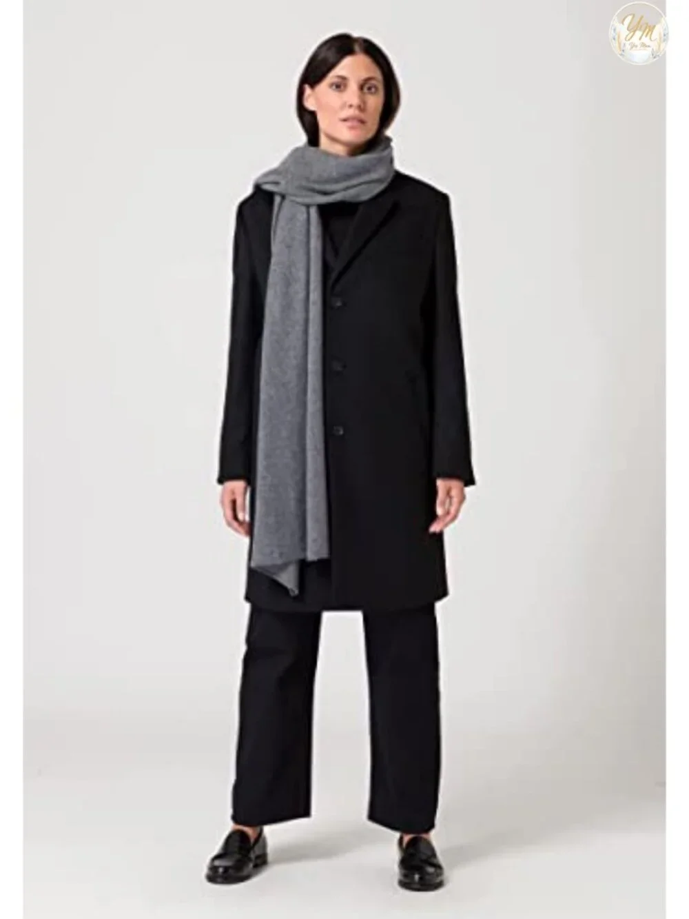 100% Cashmere Knitted Scarf for Women, Extra Warm Winter Wrap